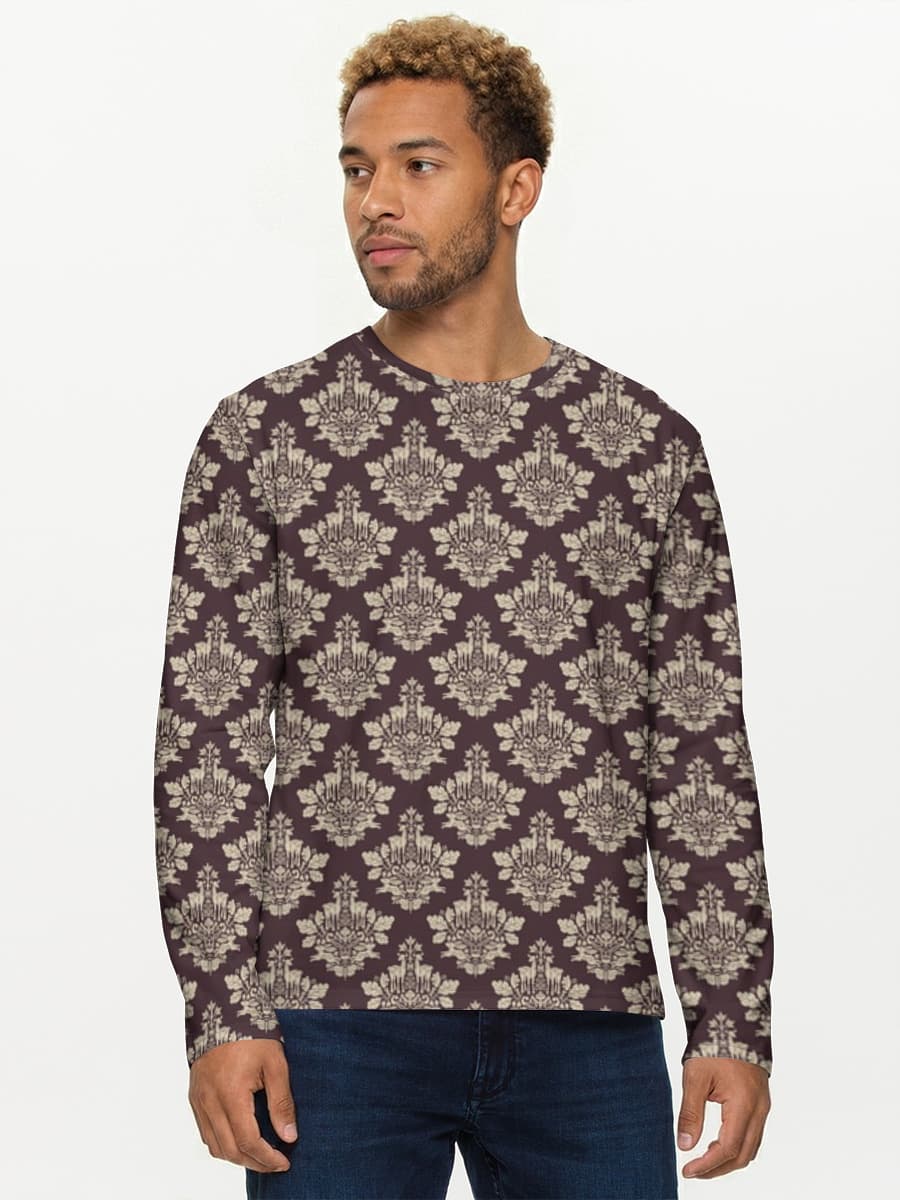 Camisa de manga larga de algodón para hombre
