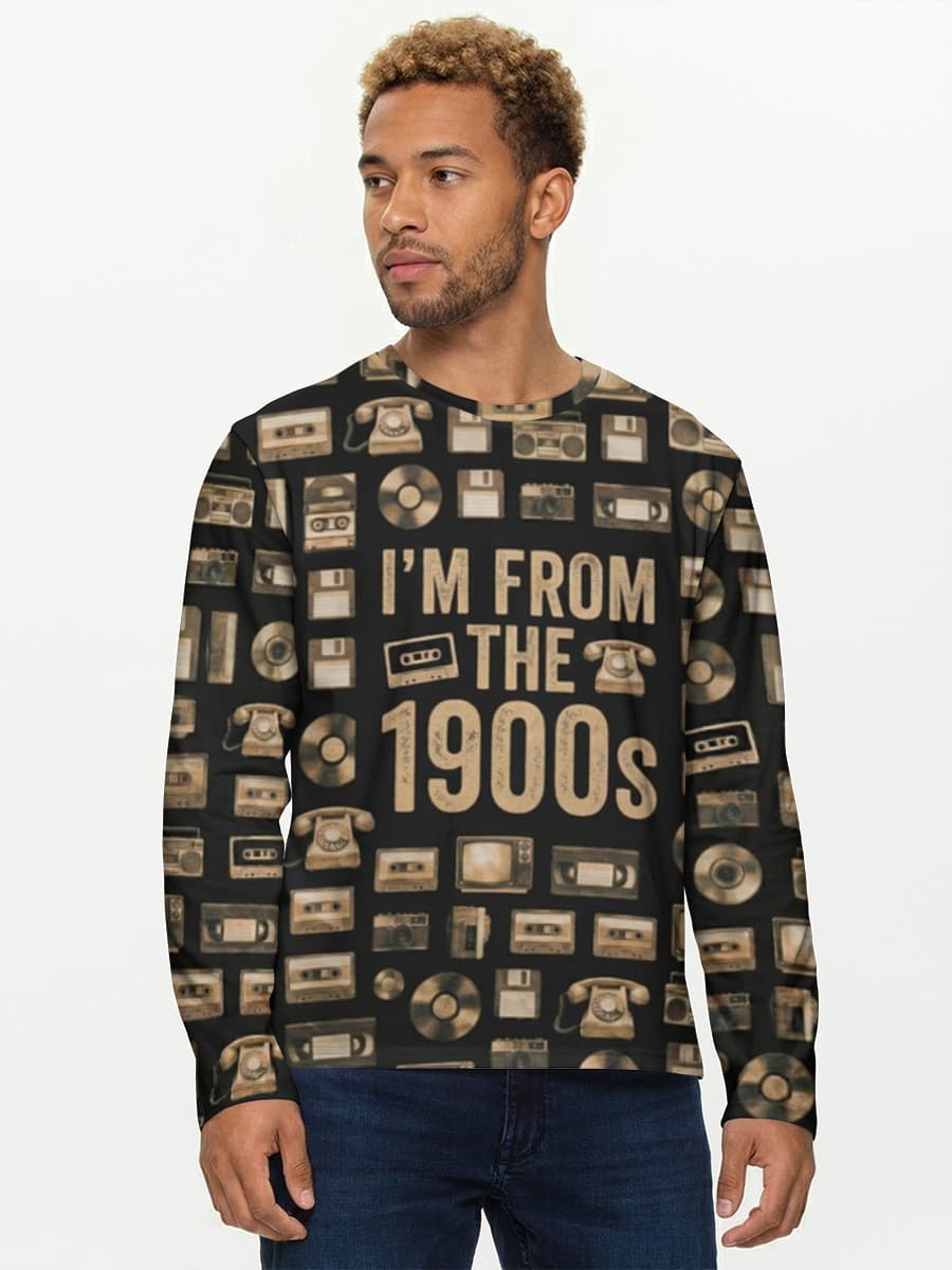 Men's cotton long sleeve shirt