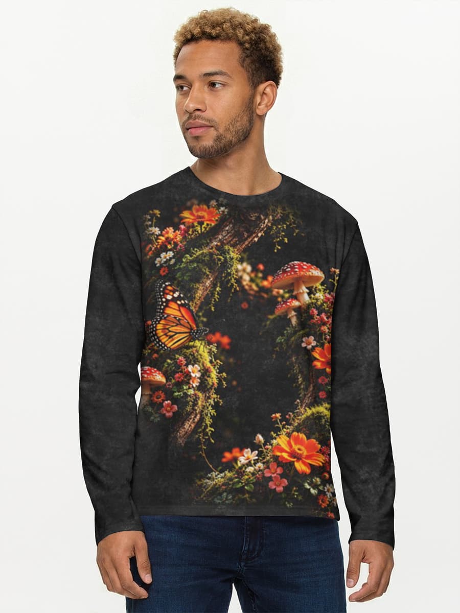 Men's cotton long sleeve shirt