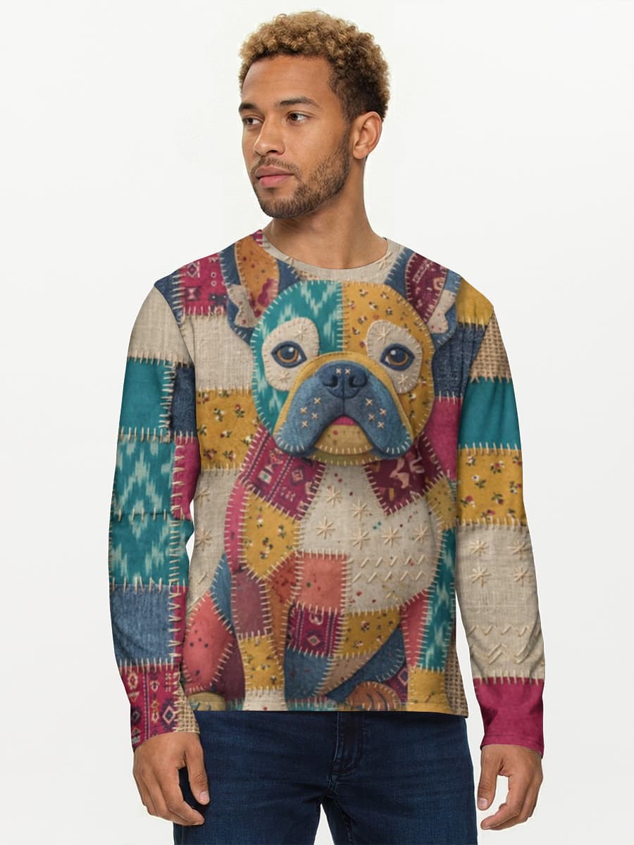 Men's cotton long sleeve shirt