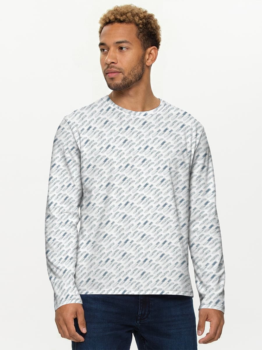 Camisa de manga larga de algodón para hombre