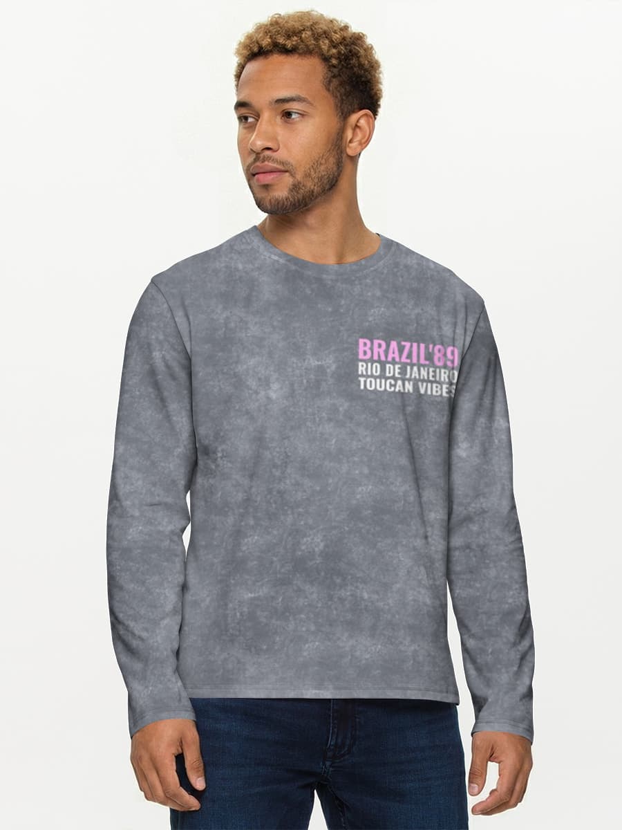 Men's cotton long sleeve shirt