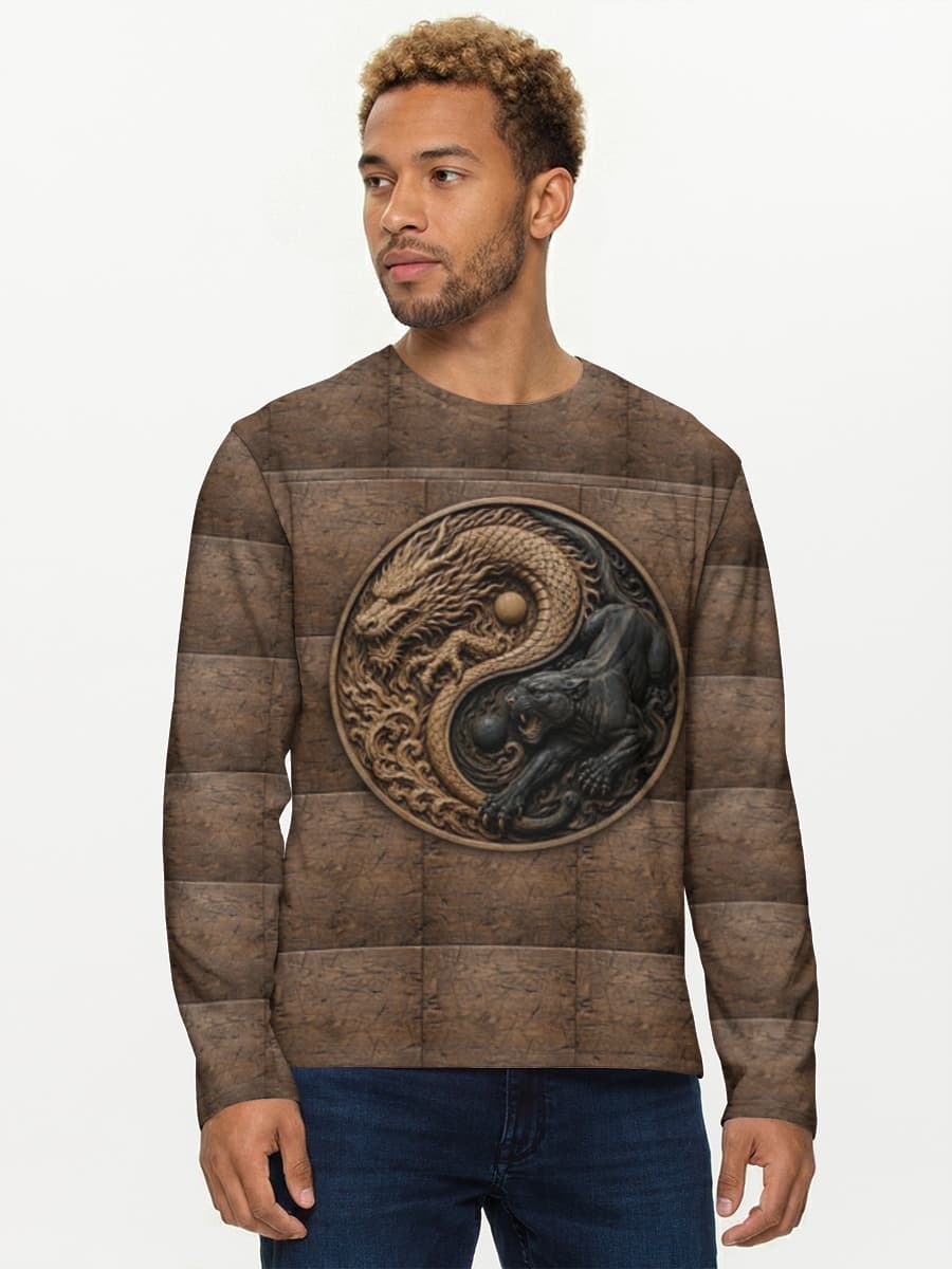 Men's cotton long sleeve shirt