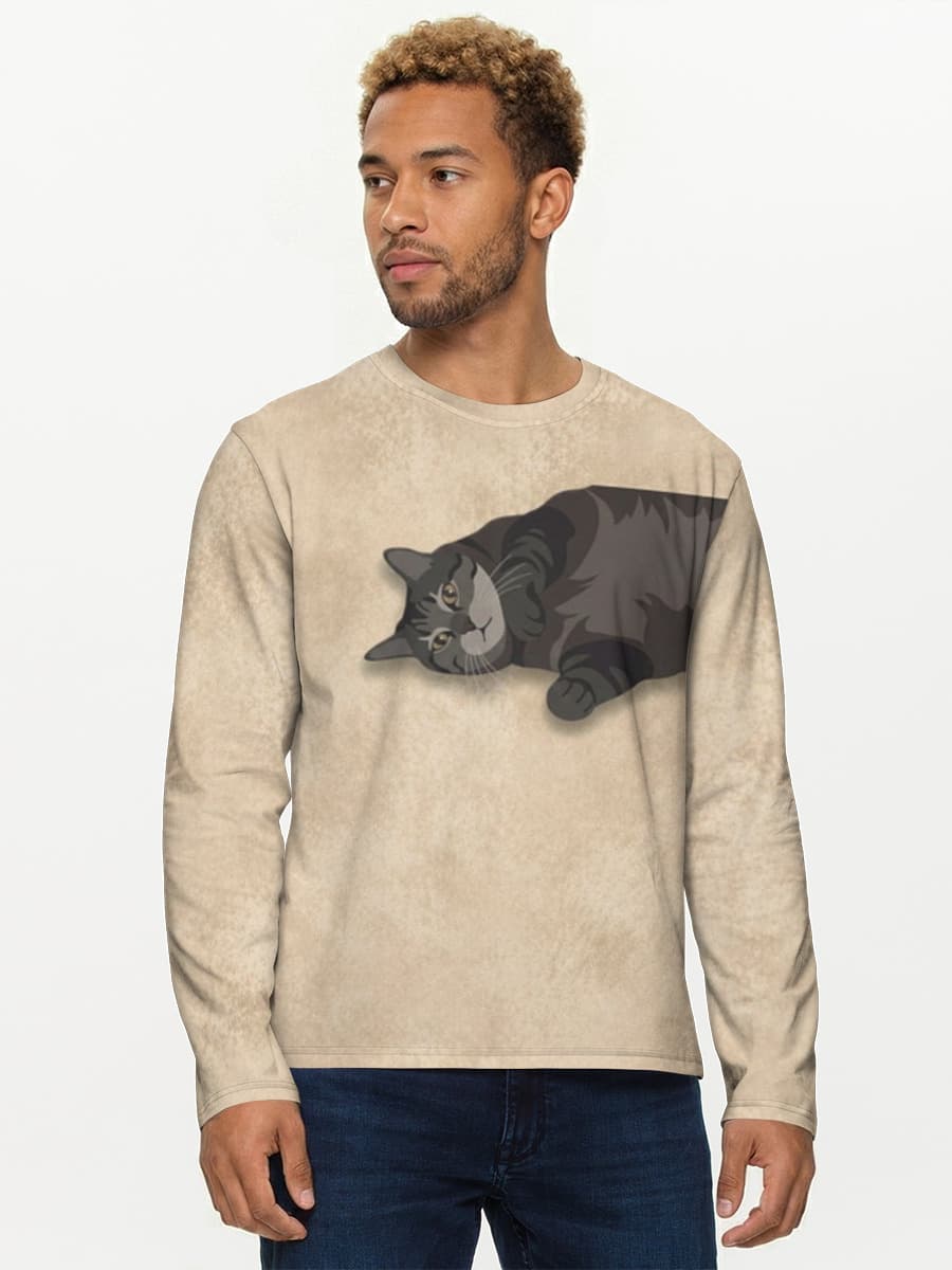 Men's cotton long sleeve shirt