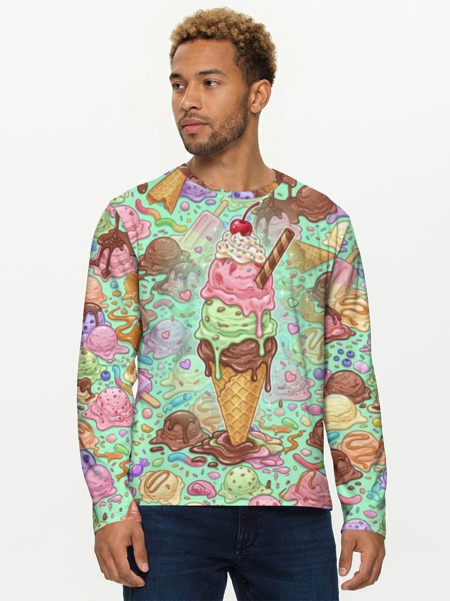 Men's cotton long sleeve shirt