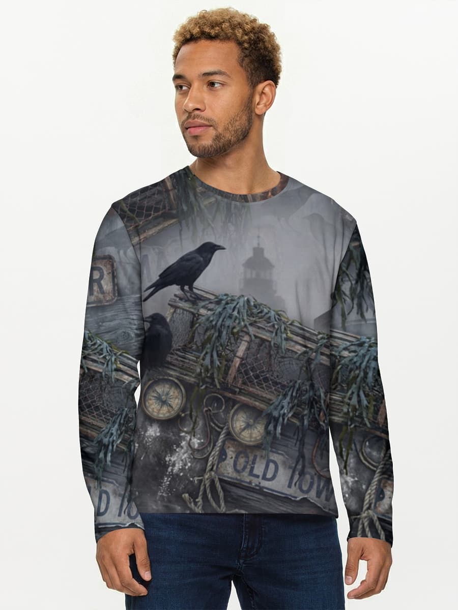 Men's cotton long sleeve shirt