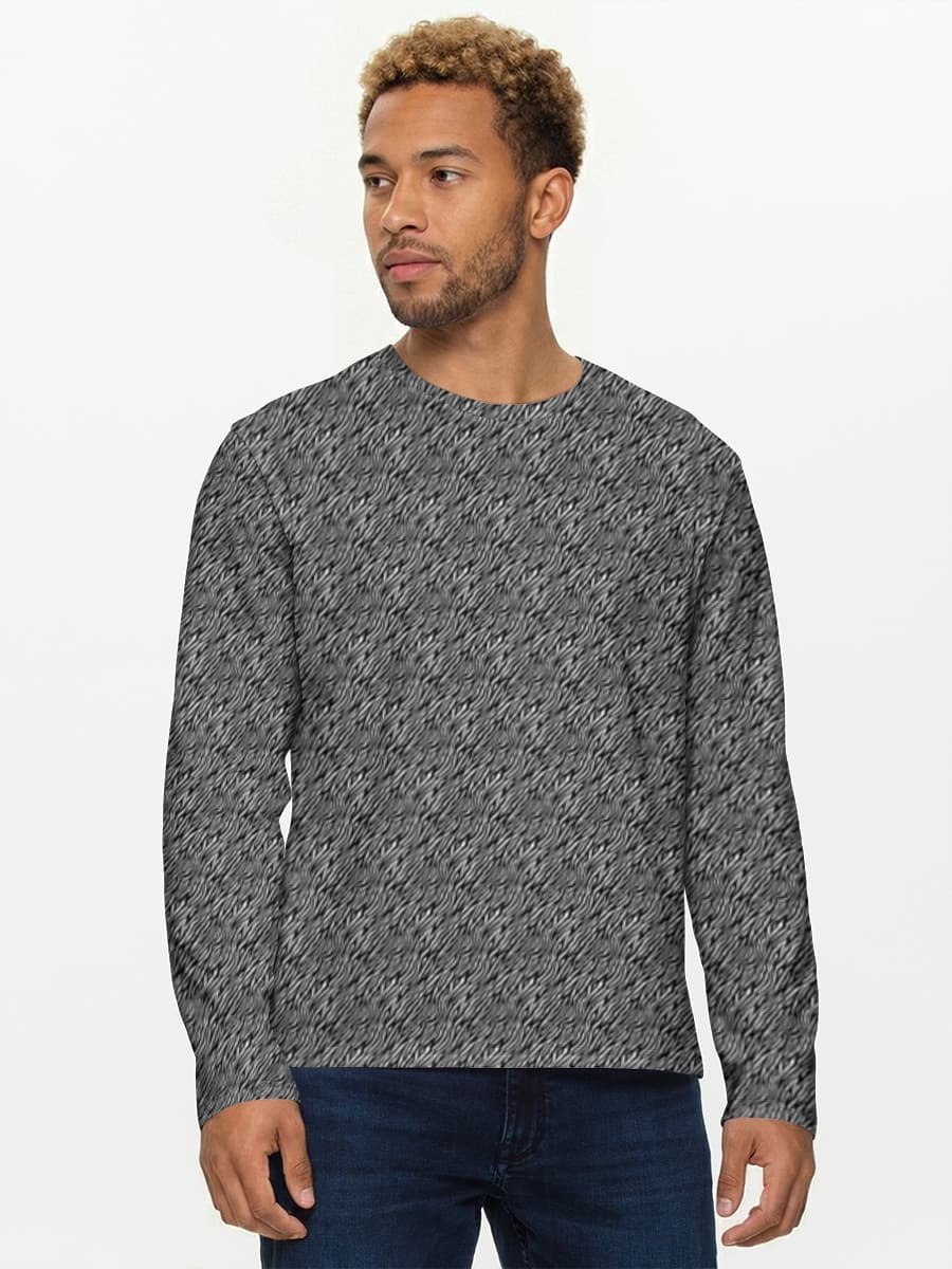 Camisa de manga larga de algodón para hombre