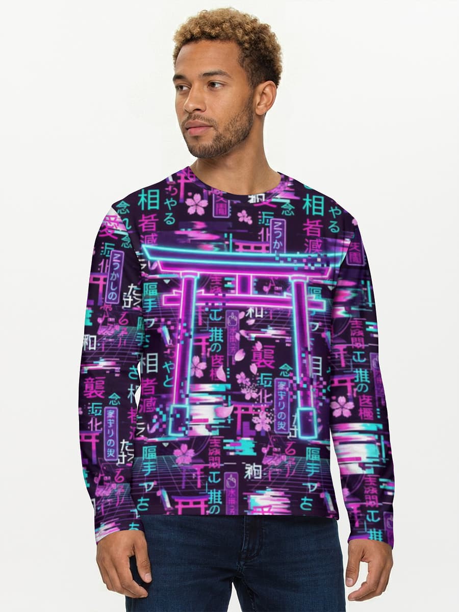 Men's cotton long sleeve shirt