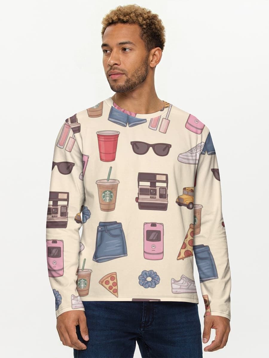 Men's cotton long sleeve shirt