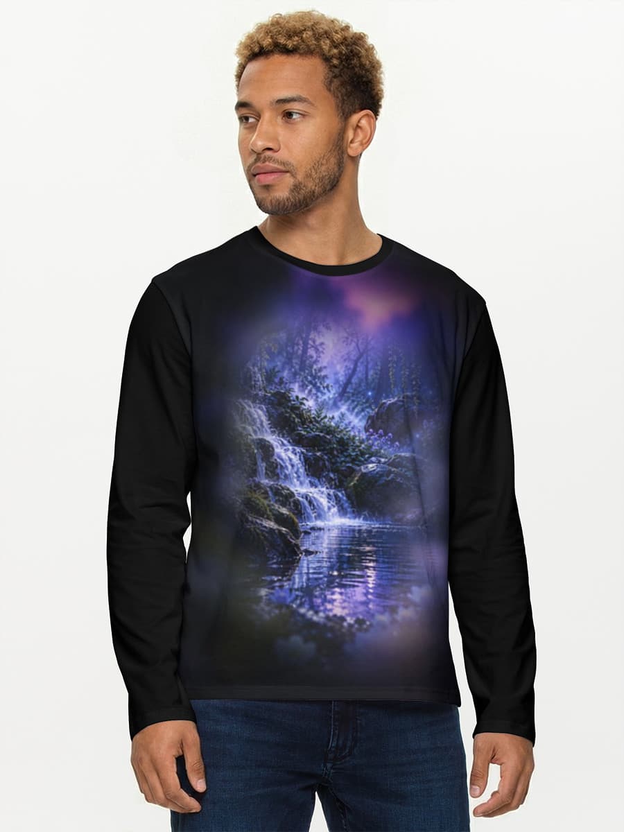 Men's cotton long sleeve shirt