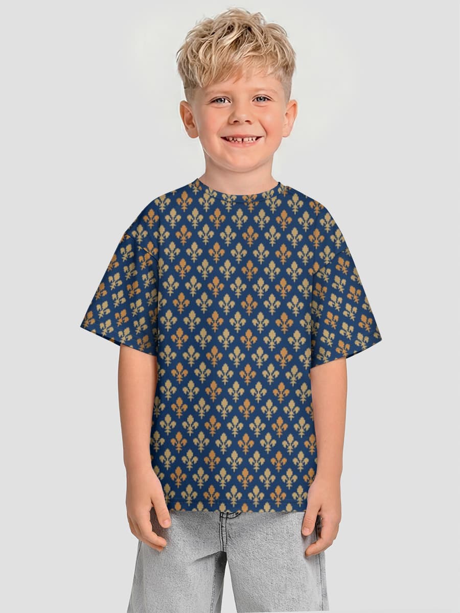 Bolalar oversized paxta futbolka