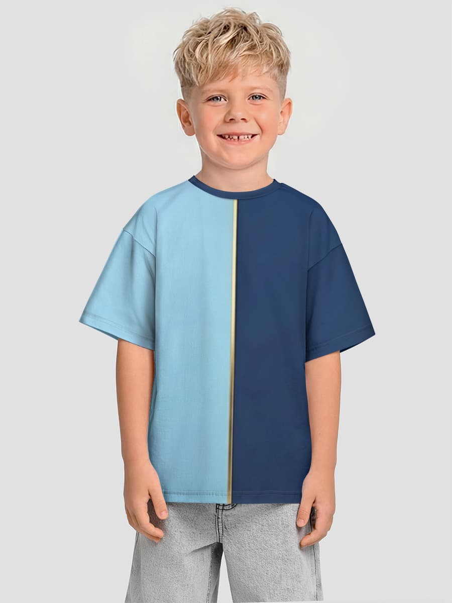 Bolalar oversized paxta futbolka