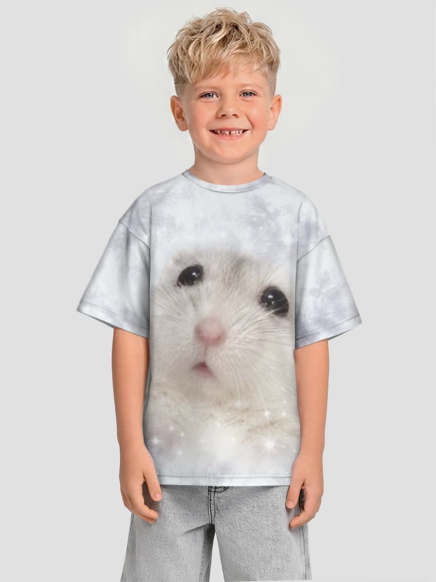 男の子 ビッグシルエット コットンTシャツ