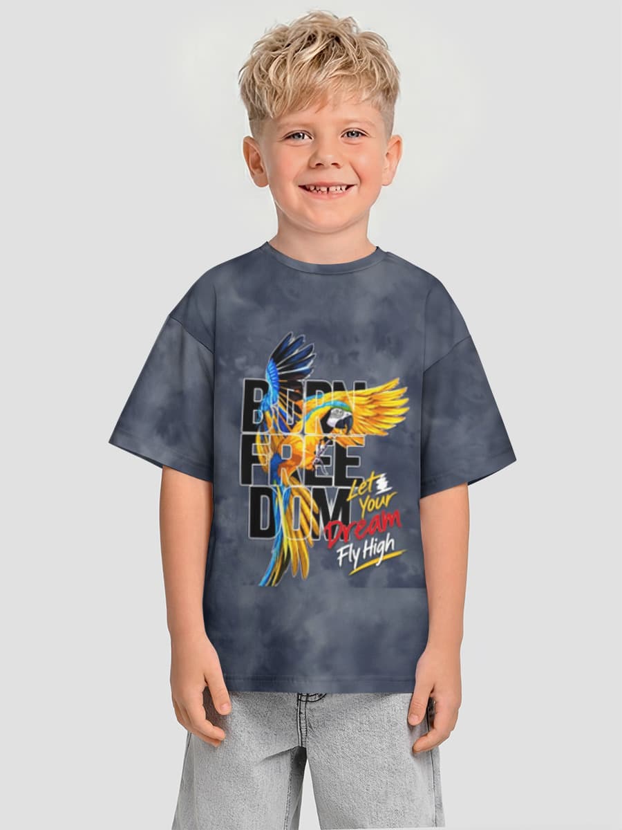 T-shirt coton oversize garçon