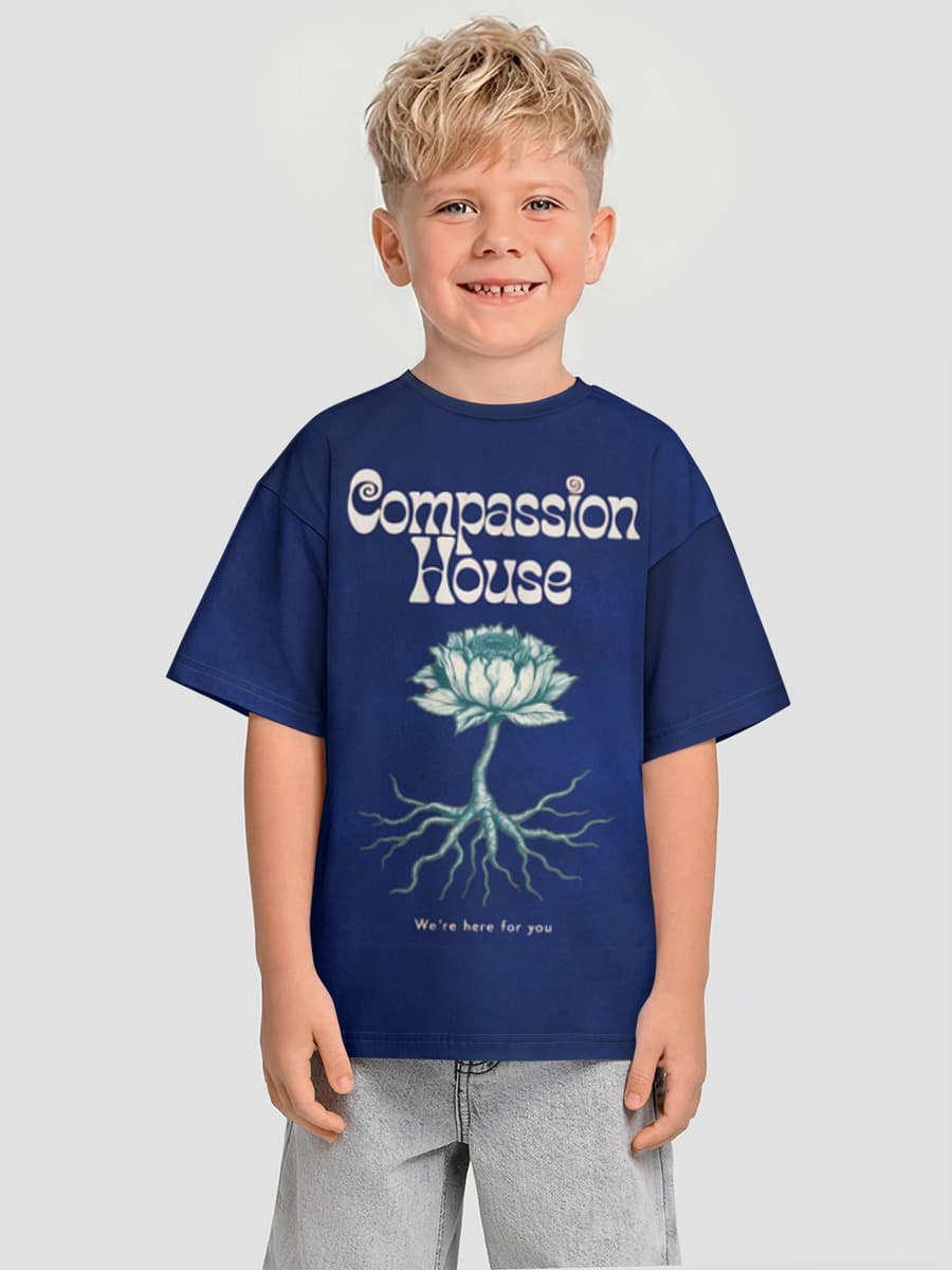 Oversized Baumwoll-T-Shirt Jungen