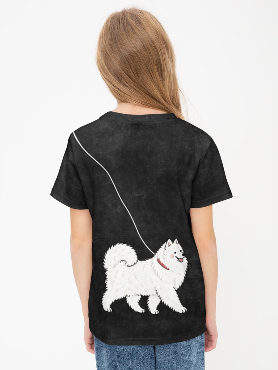 Happy Samoyed Walking