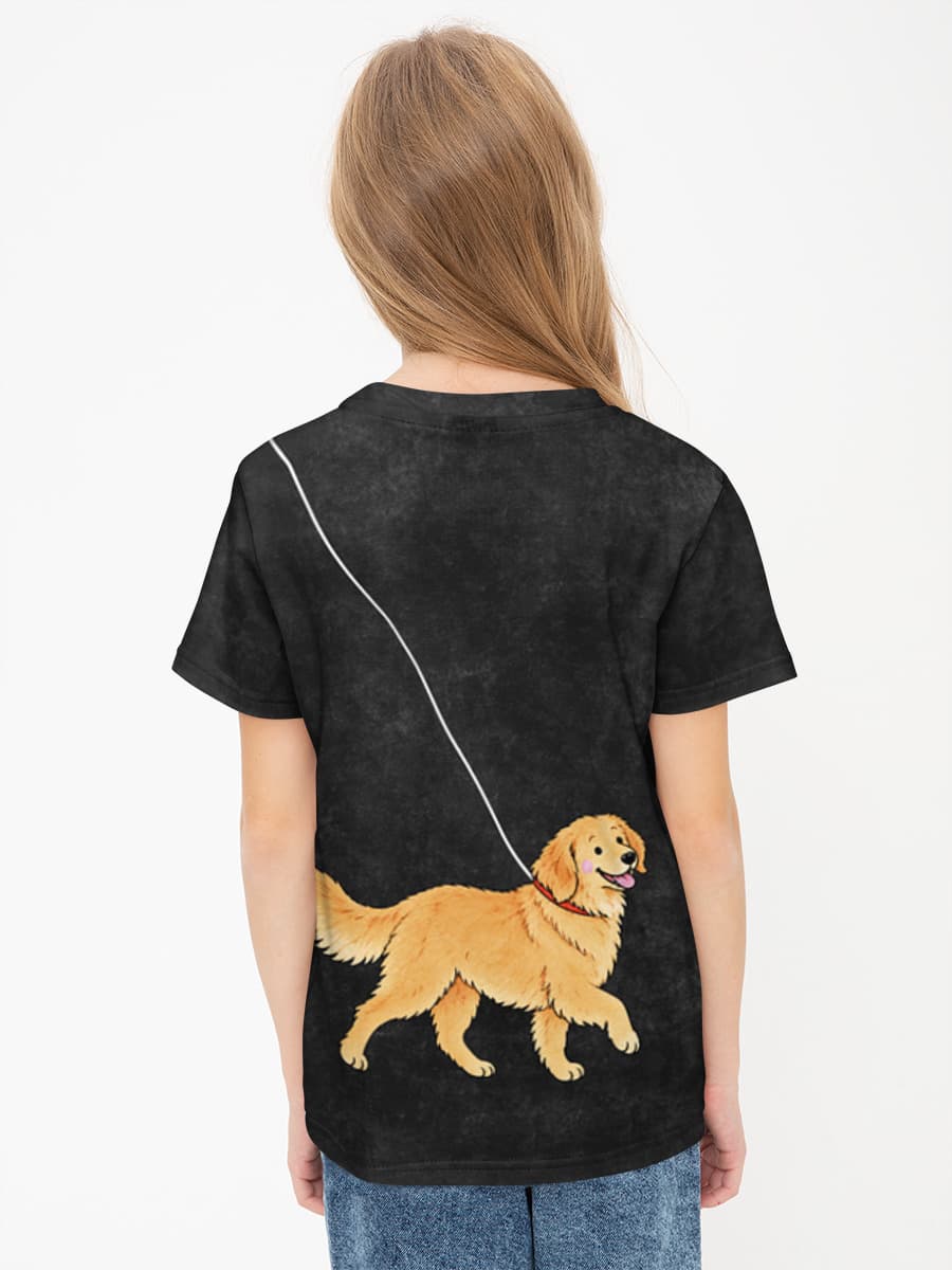 Golden Retriever Walking