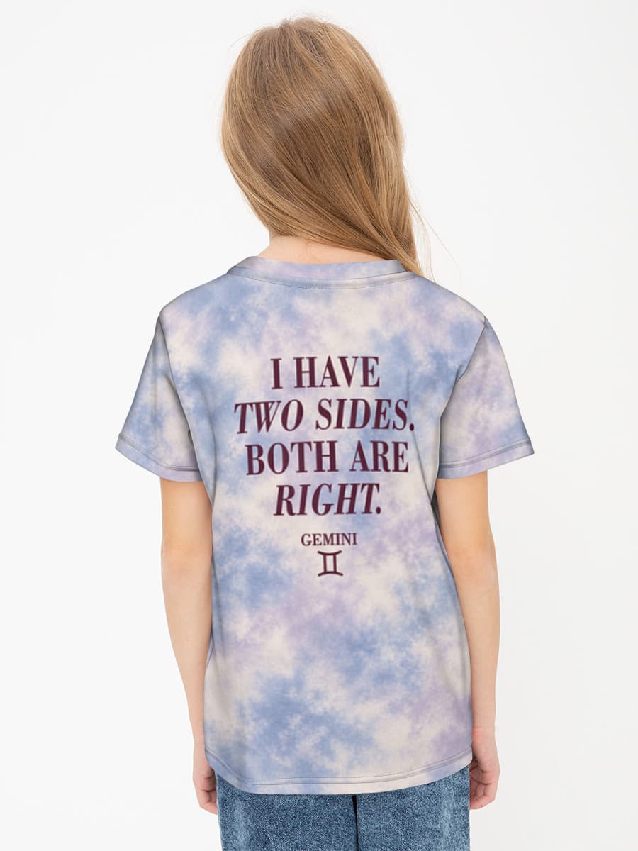 Girls' basic cotton T-shirt