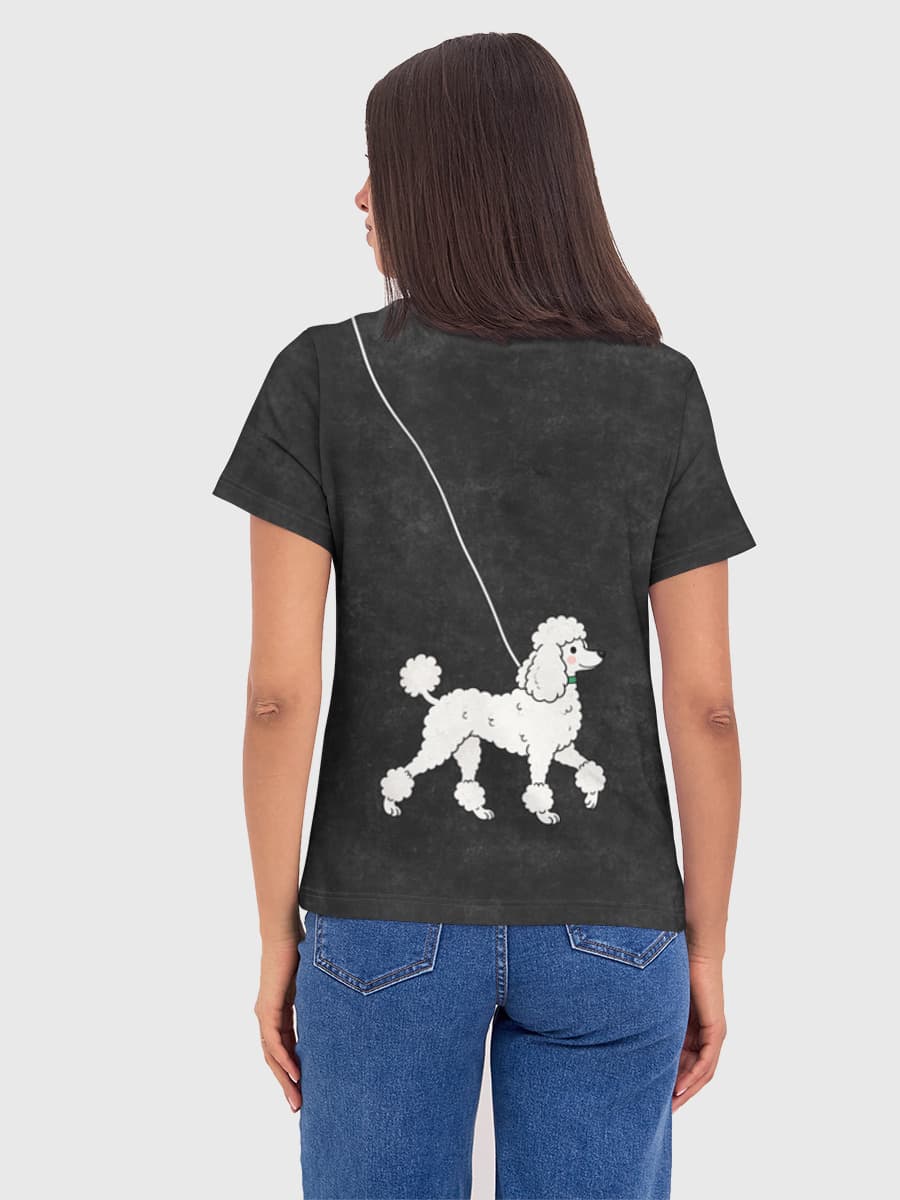 Camiseta básica de algodón para mujer