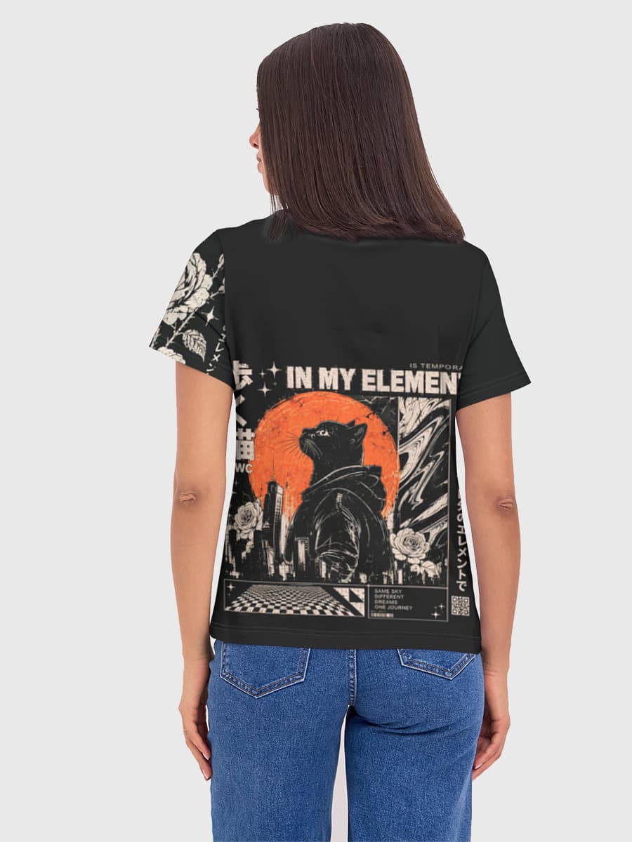 レディース ベーシック コットンTシャツ