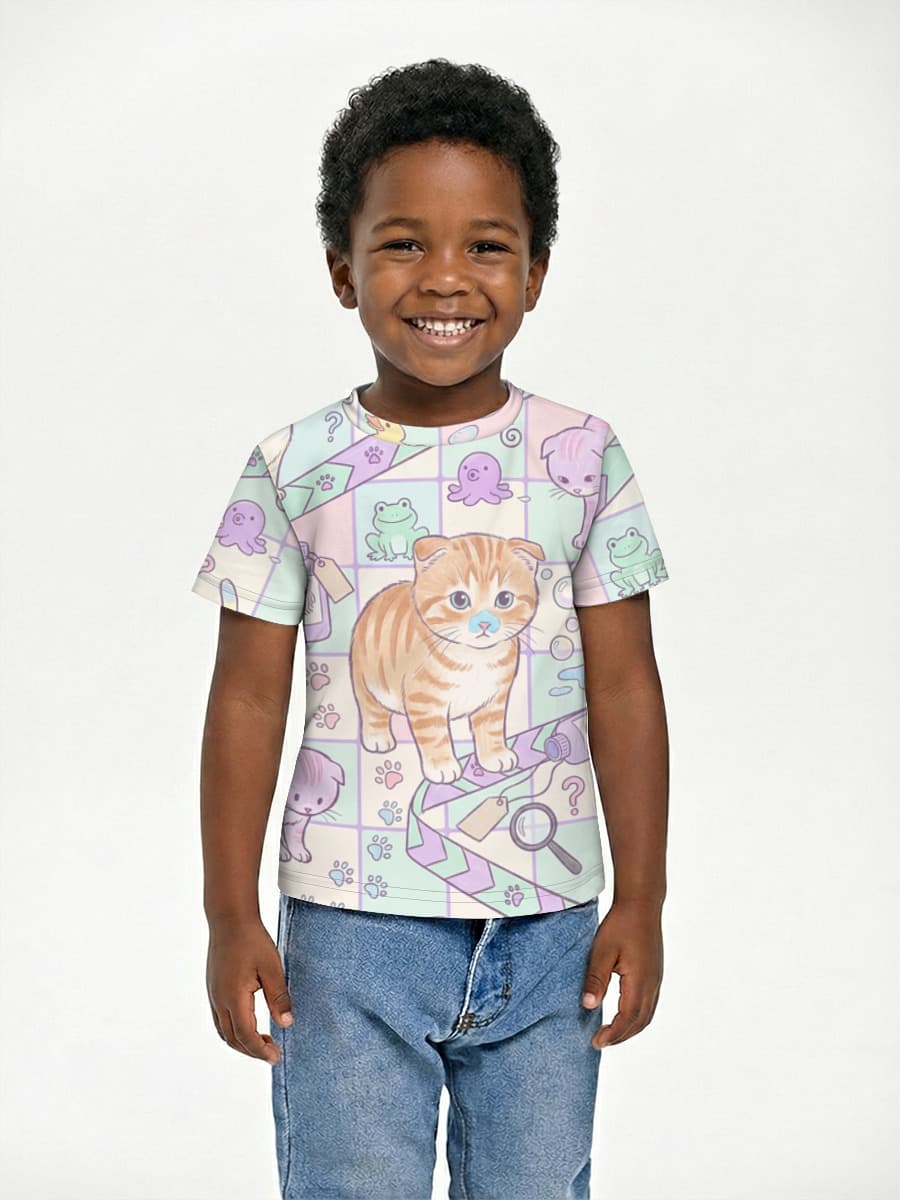 Children's cotton T-shirt (for boys. Copy)