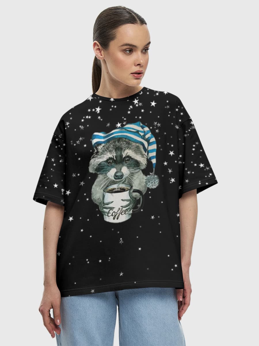 Women's oversized cotton T-shirt