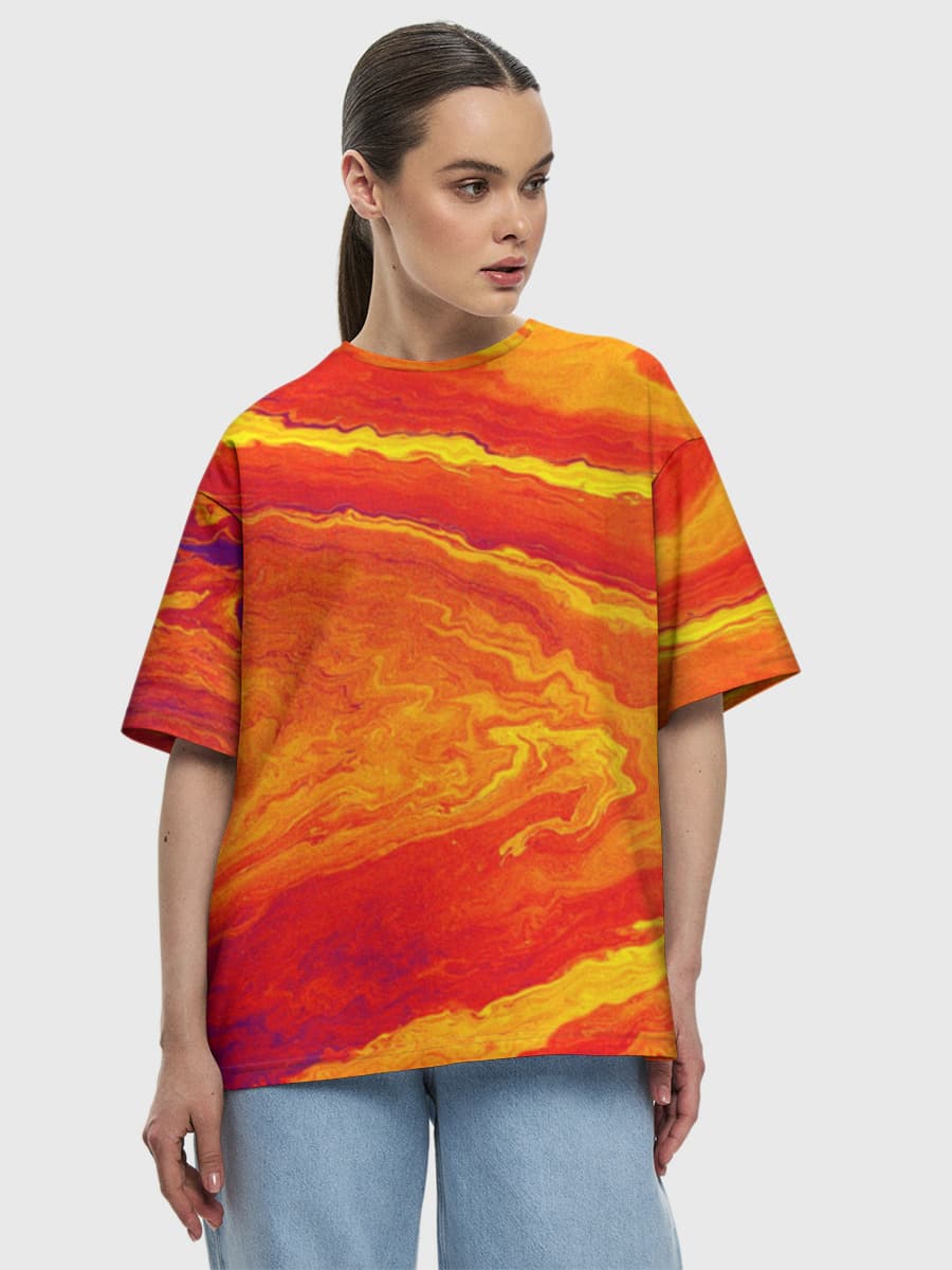 レディース ビッグシルエット コットンTシャツ