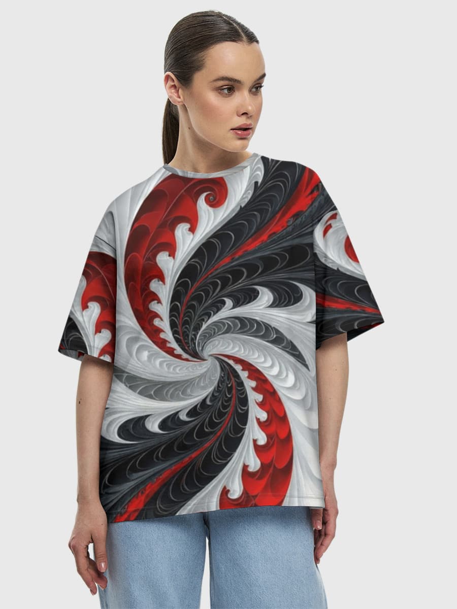 Women's oversized cotton T-shirt