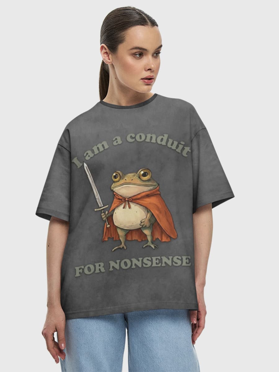 Women's oversized cotton T-shirt