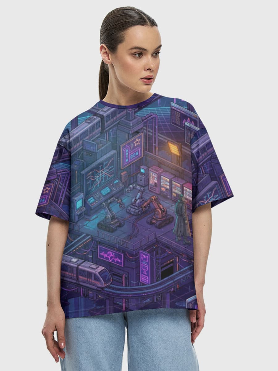 Women's oversized cotton T-shirt