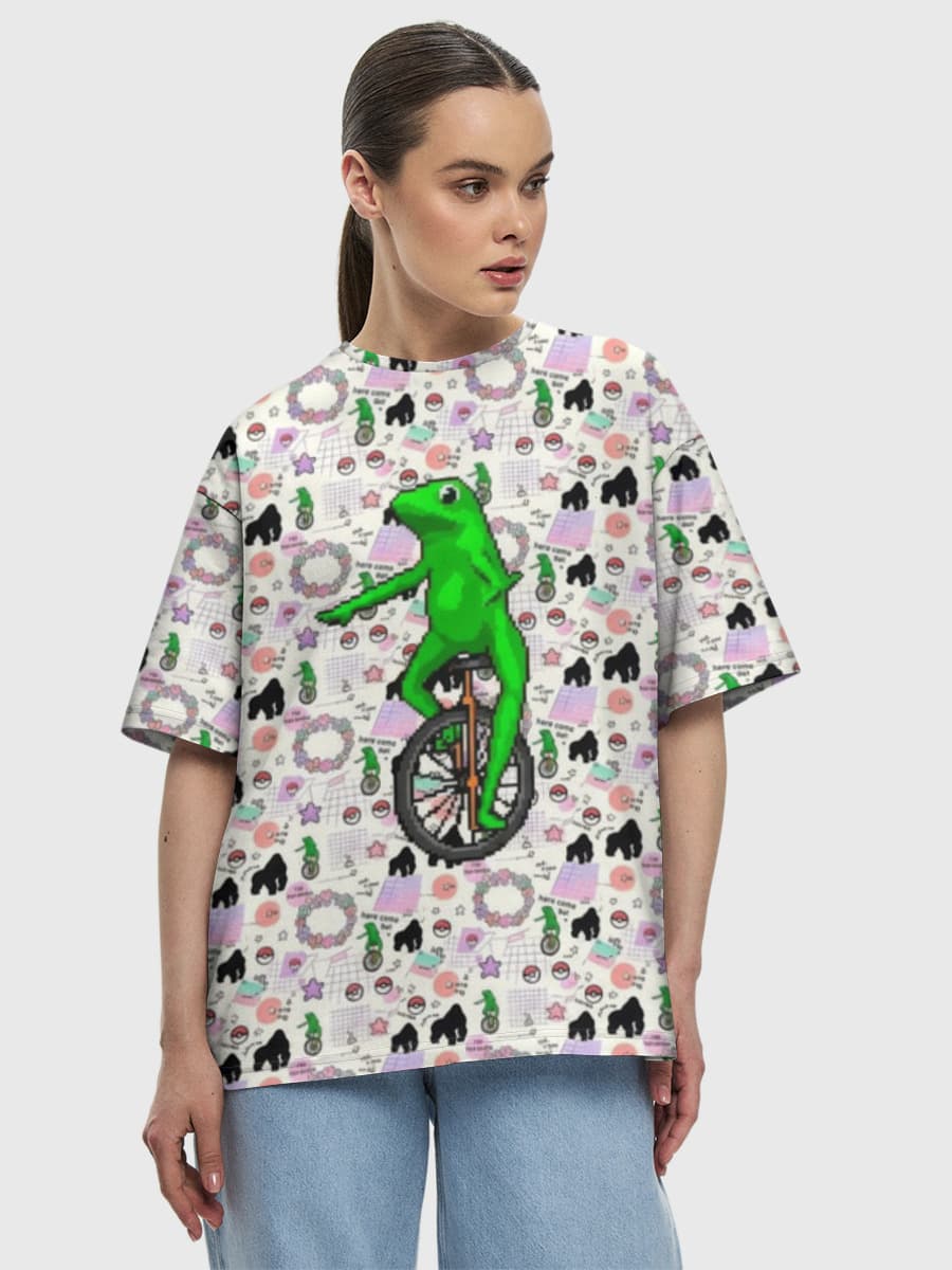 Women's oversized cotton T-shirt
