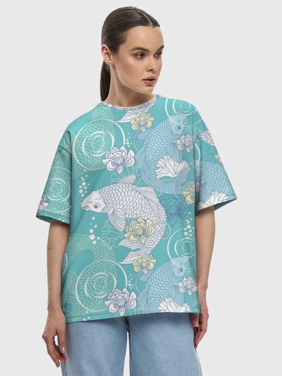 Women's oversized cotton T-shirt