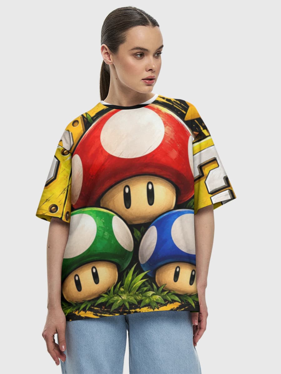 Women's oversized cotton T-shirt