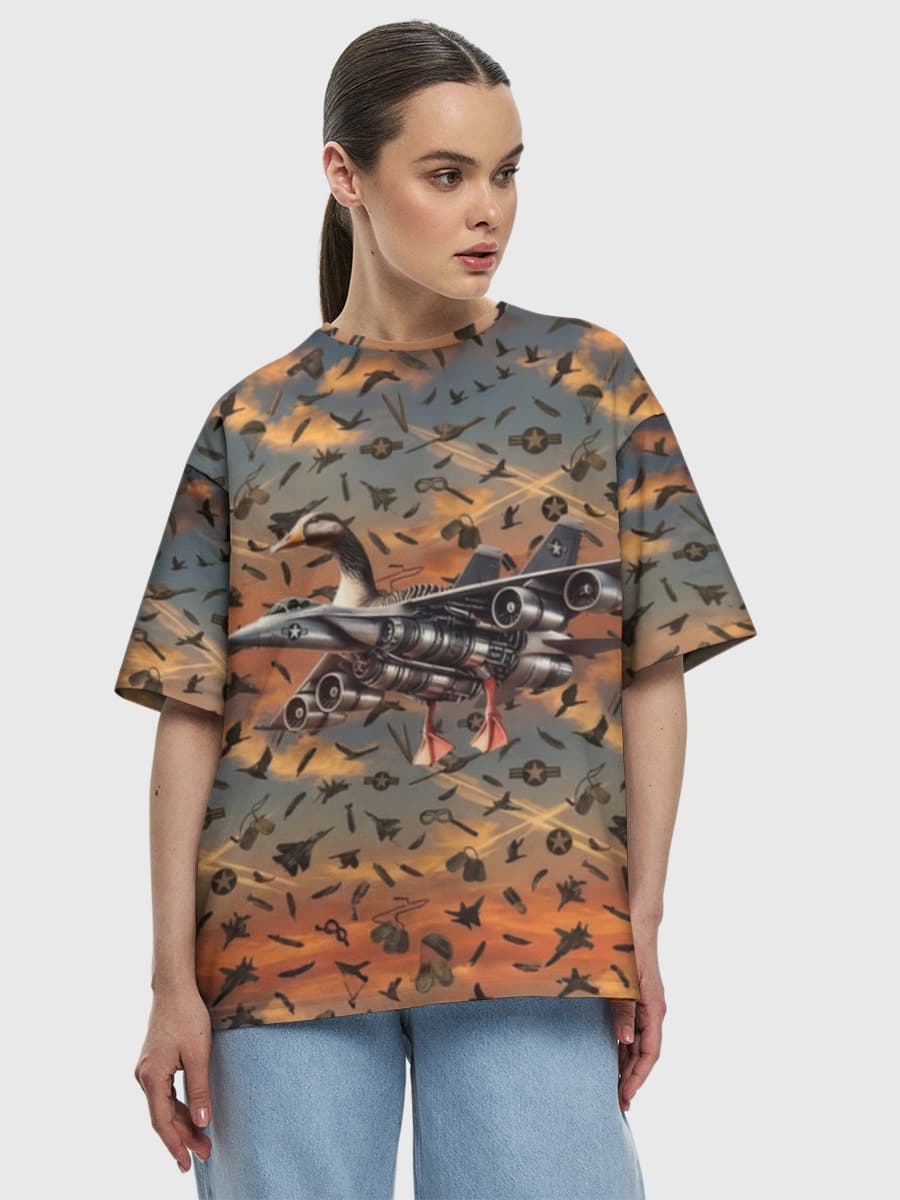 Women's oversized cotton T-shirt