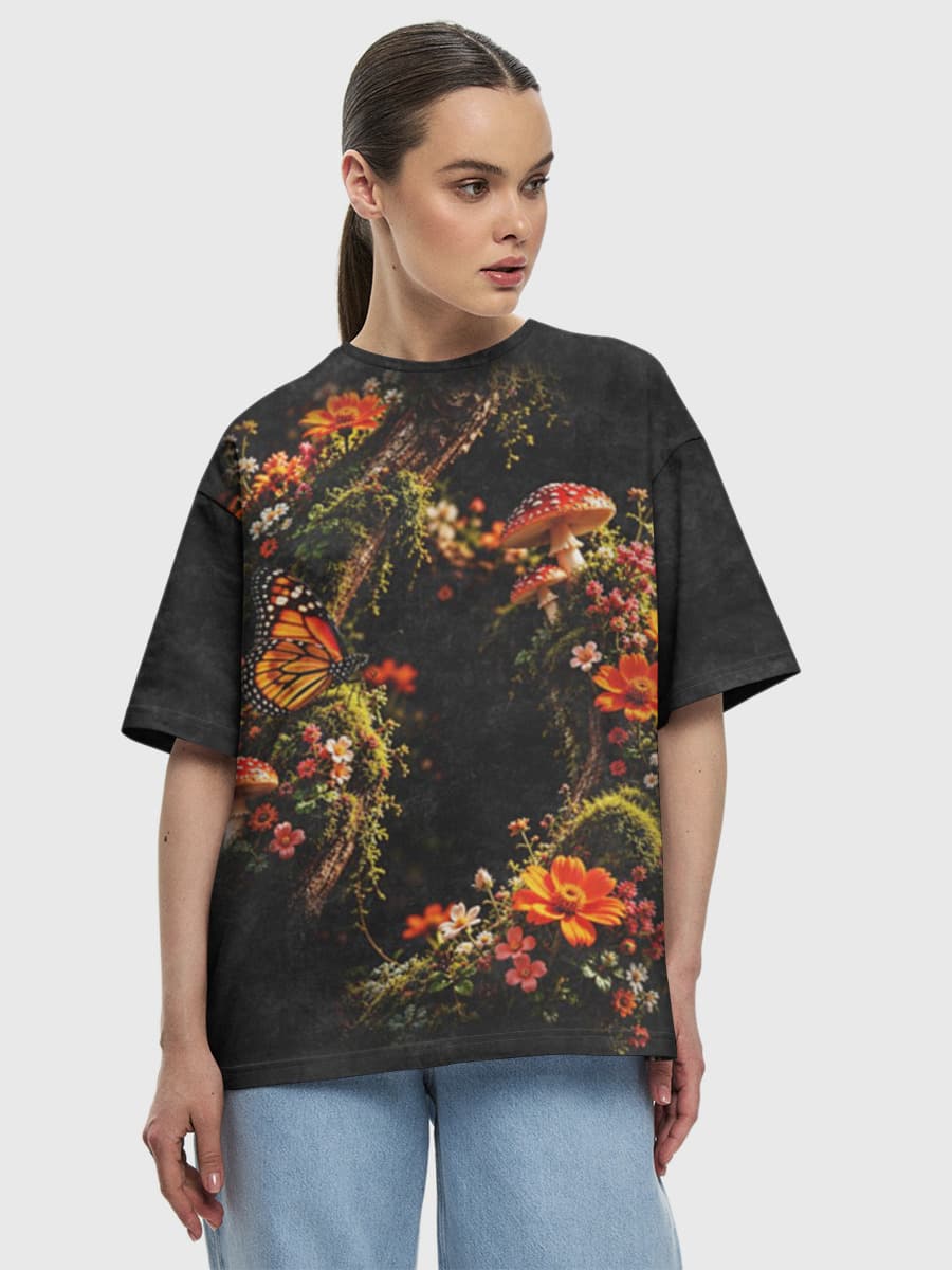 Women's oversized cotton T-shirt