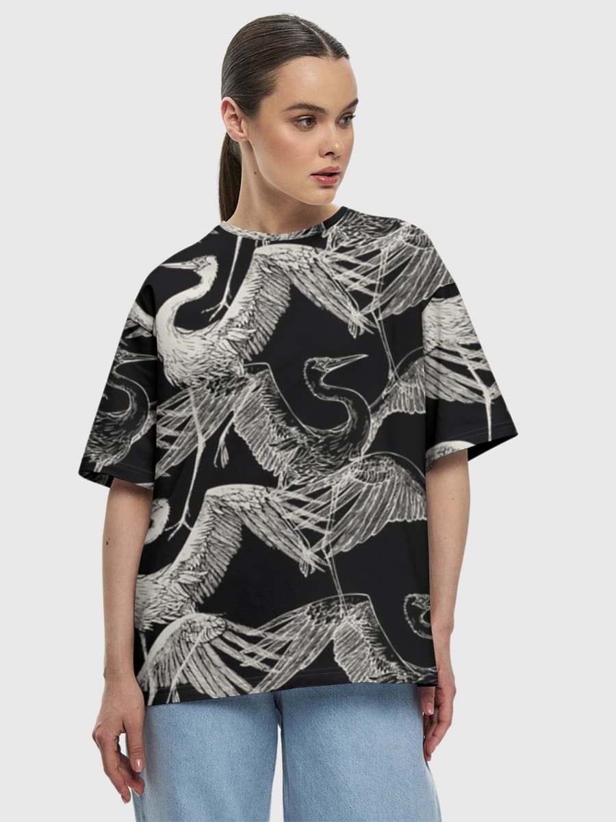 Damen Oversized Baumwoll T-Shirt