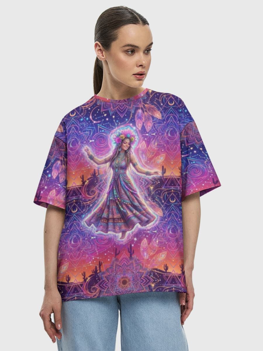 Women's oversized cotton T-shirt