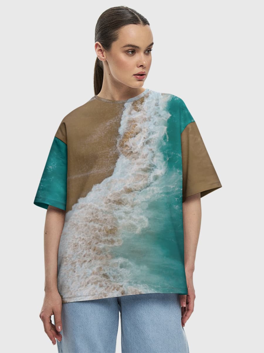 Women's oversized cotton T-shirt