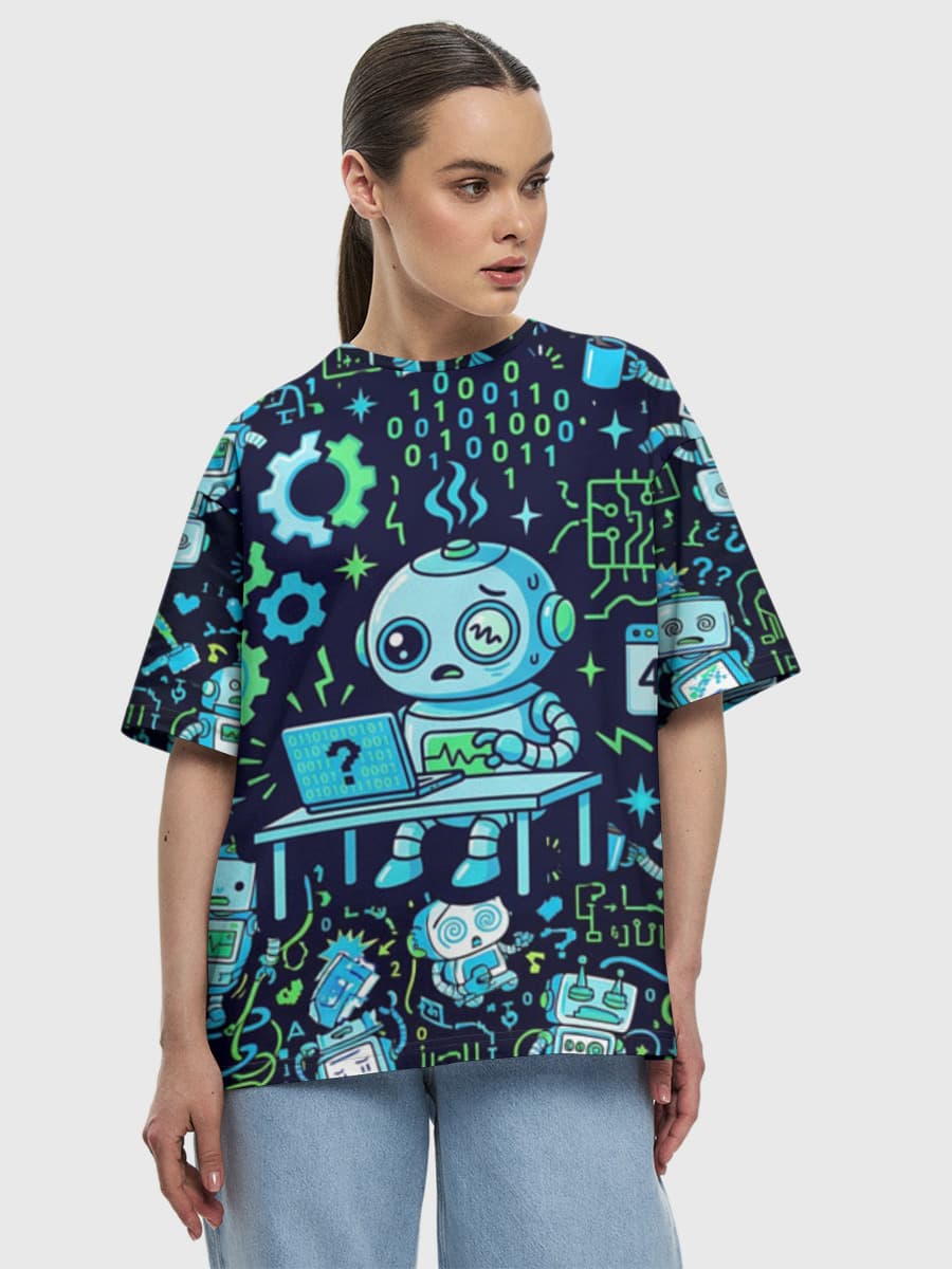 Women's oversized cotton T-shirt