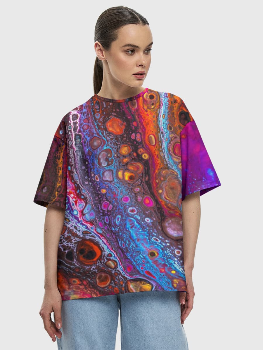 Women's oversized cotton T-shirt