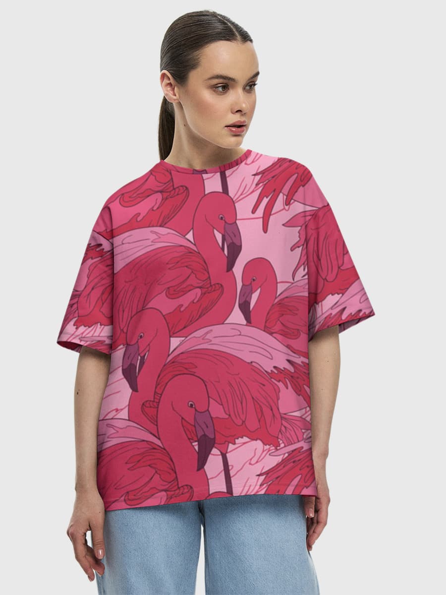 Women's oversized cotton T-shirt