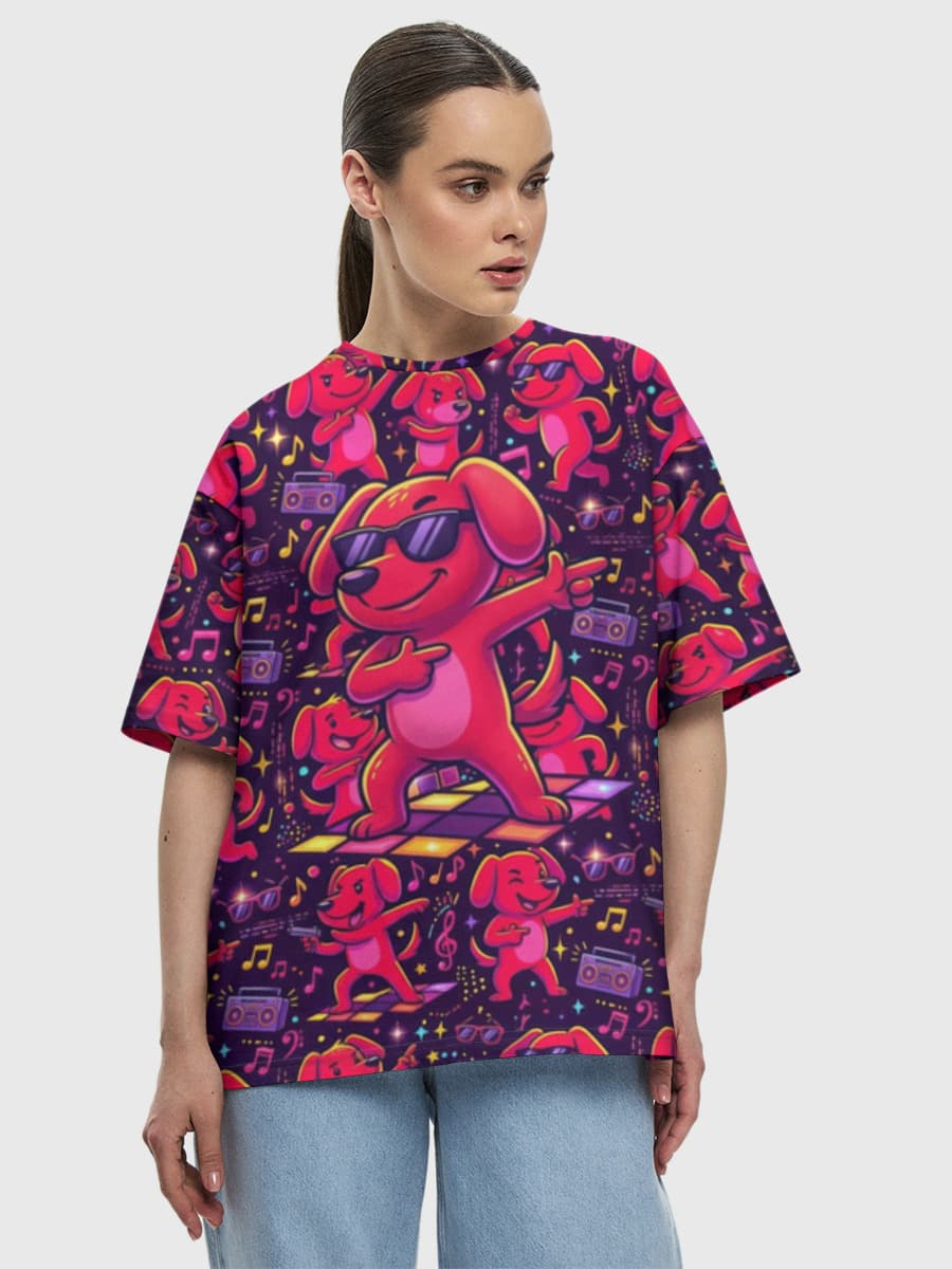 Women's oversized cotton T-shirt