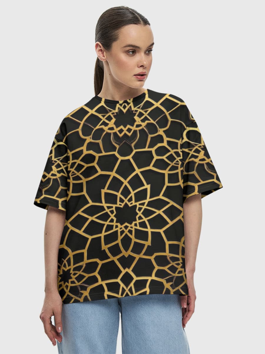 Women's oversized cotton T-shirt