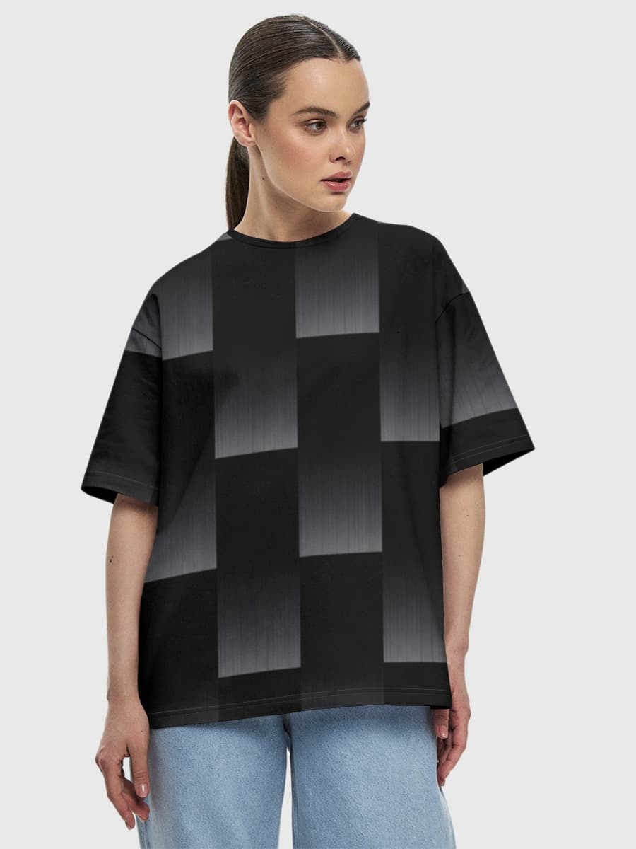 Camiseta de algodón extragrande para mujer