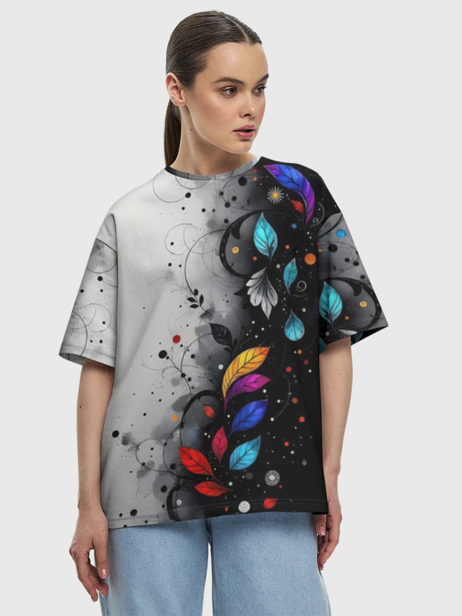 Women's oversized cotton T-shirt