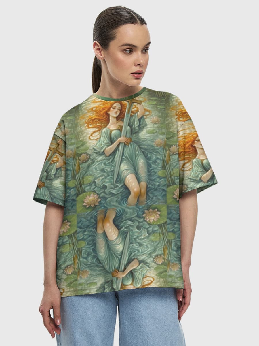 Women's oversized cotton T-shirt