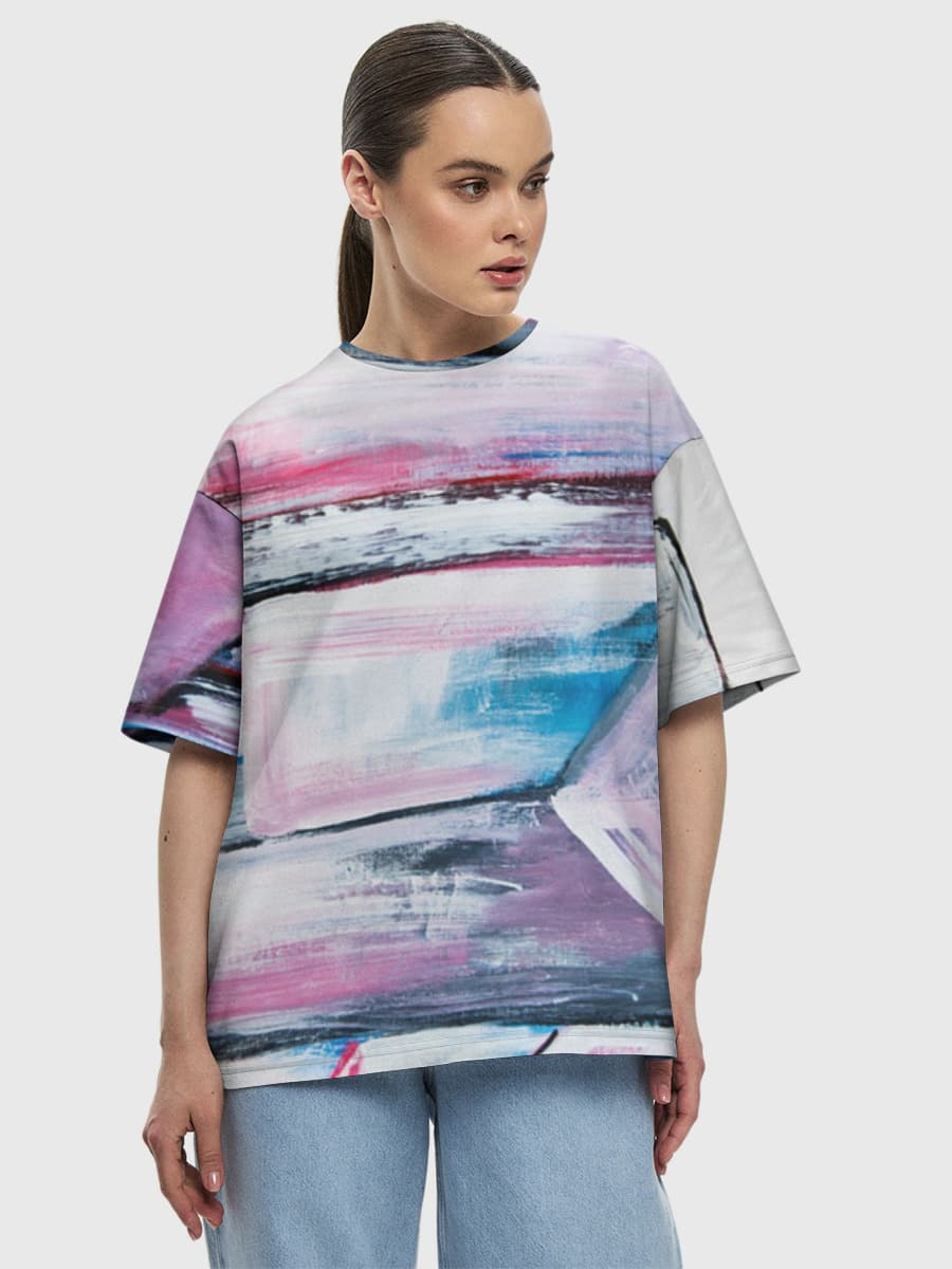 Women's oversized cotton T-shirt