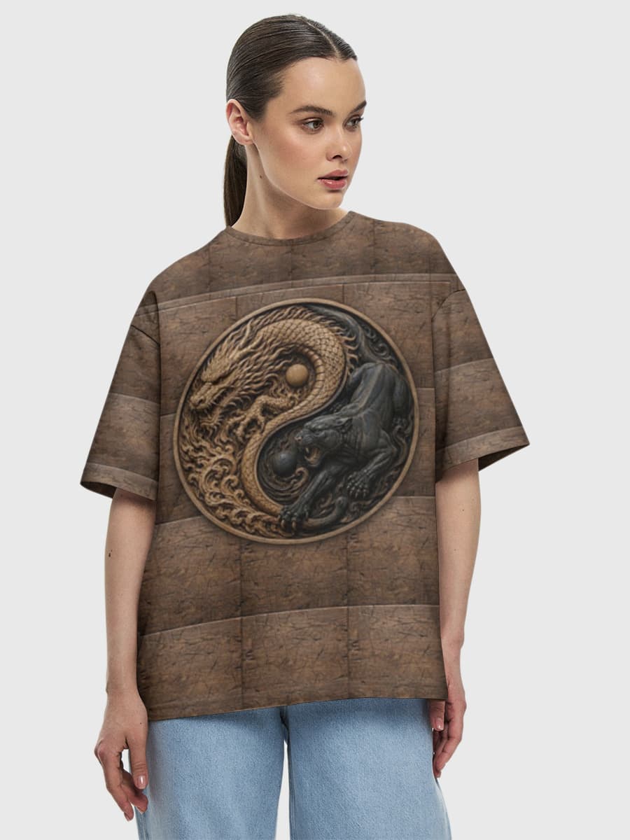 Women's oversized cotton T-shirt