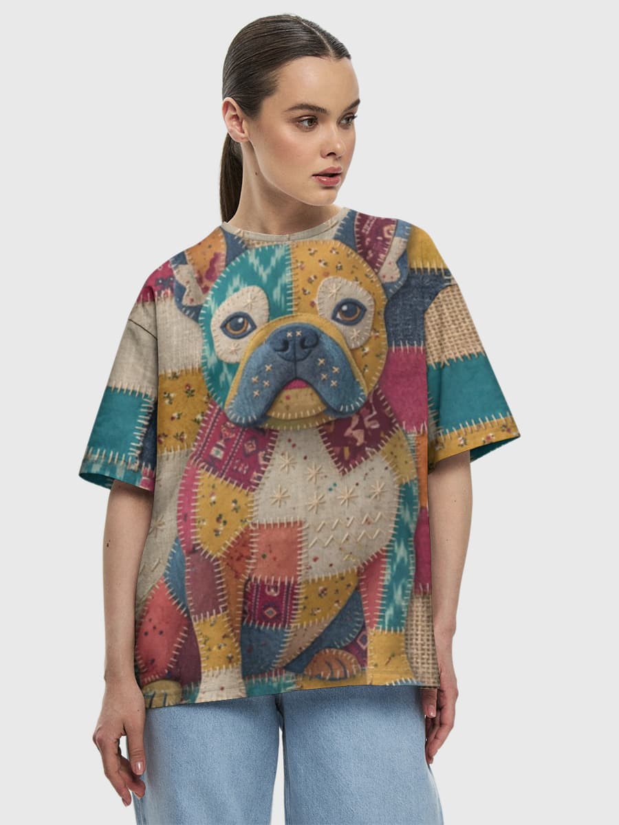 Women's oversized cotton T-shirt