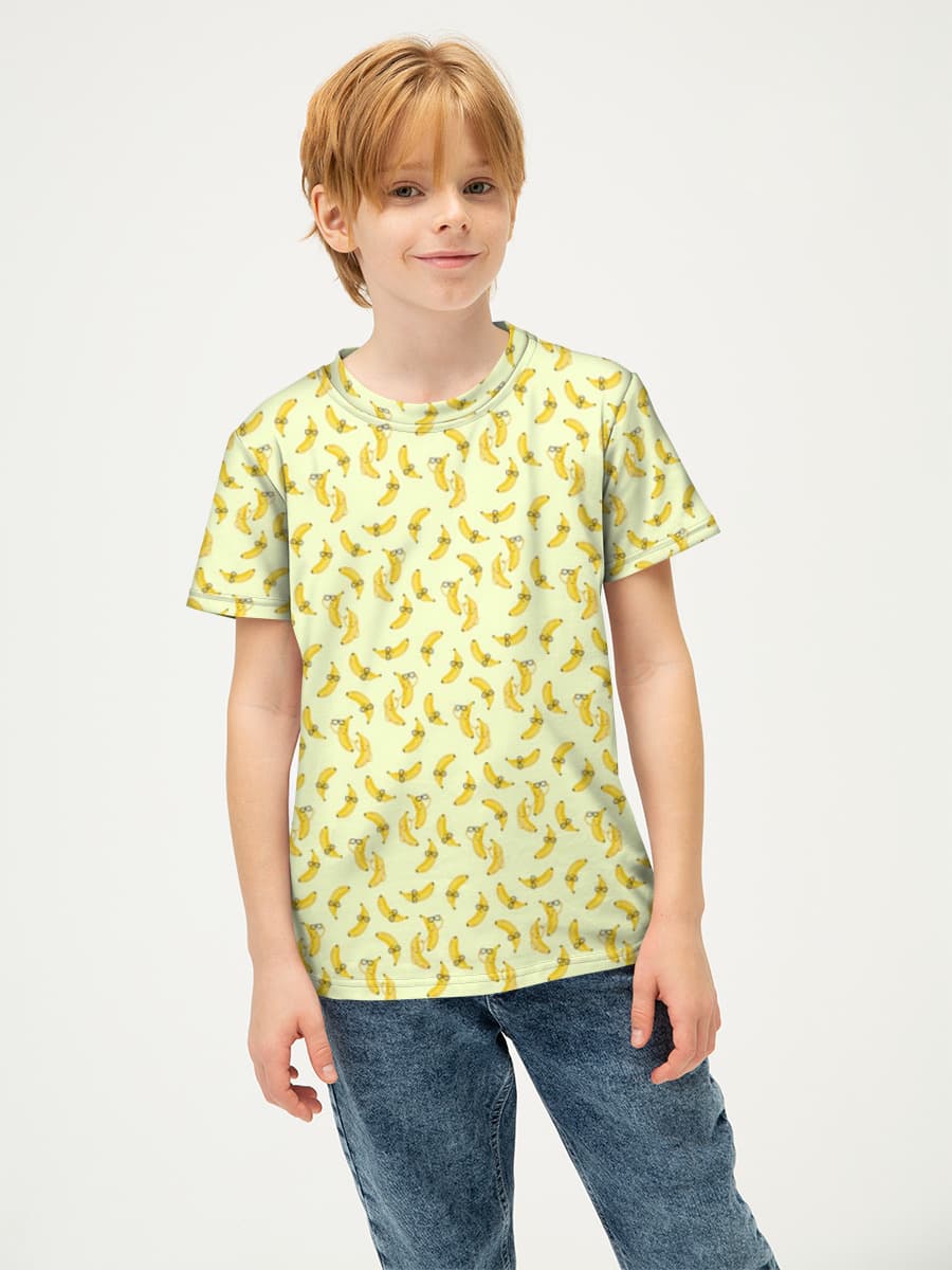 Basic Baumwoll-T-Shirt Jungen